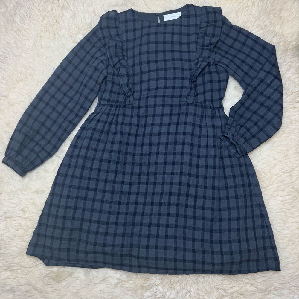 Mango gingham dress for 9 years girl
